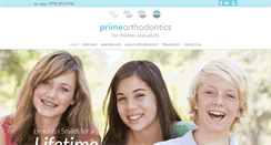 Desktop Screenshot of primeorthodontics.com